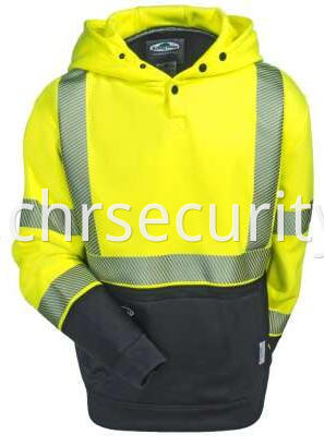 Hi-Viz Yellow Tech Double Thick Pullover Sweatshirt (4)